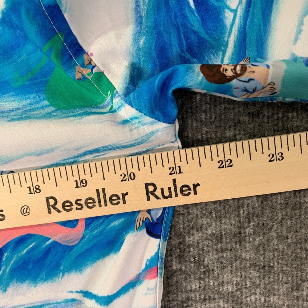RSVLTS Bob Ross Shirt Men Medium AOP Paint Aloha Water Geometric Kunuflex - Picture 9 of 10